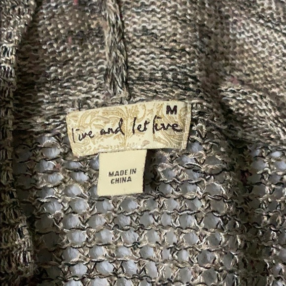 Live and Let Live long Cardi - Picture 3 of 3